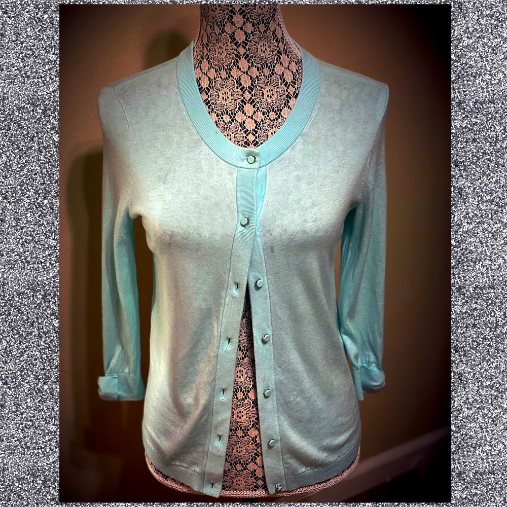 Women's Light Blue Cardigan Sweater